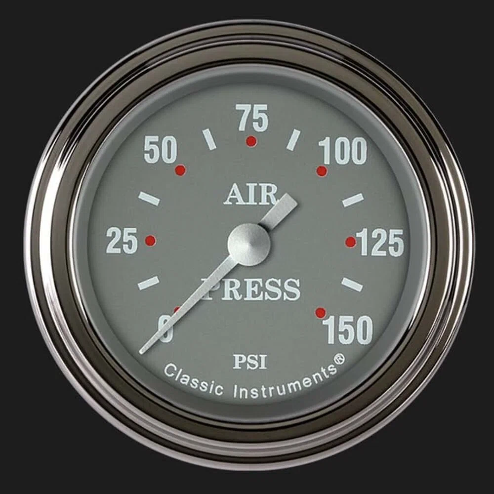 Silver Gray 2 1_8_ Air Pressure Gauge SG118SLF